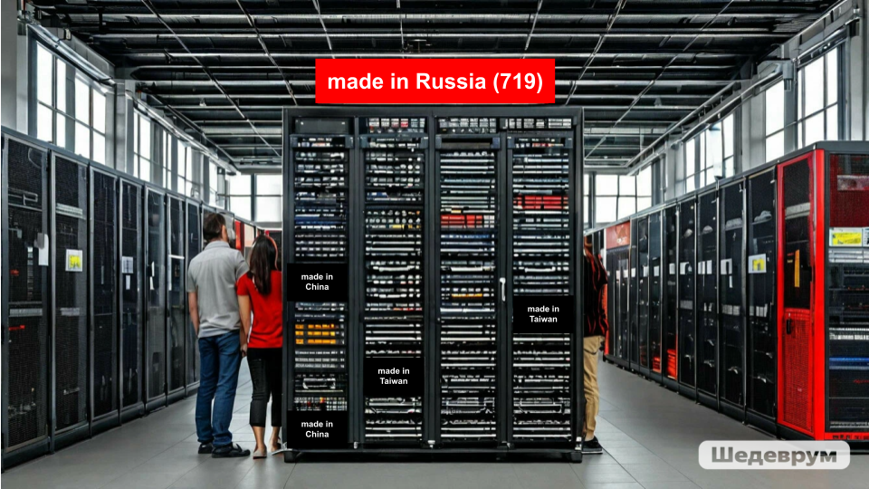 релаьная проверка российскости компонентов и комплектующих 719 878 честный реестр отсутствие механизма проверки реального соответствия поставляемых изделий требованиям «национального режима». В отраслевом сообществе среди членов АНО «Консорциум вычислительная техника» распространяется мнение, что не все производители, пользуясь некомпетентностью заказчика, соблюдают правила «российскости» происхождения продукции.